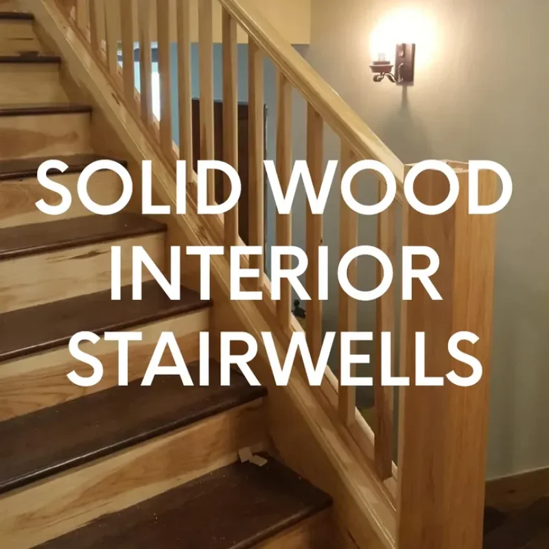 Solid Wood Interior Stairs