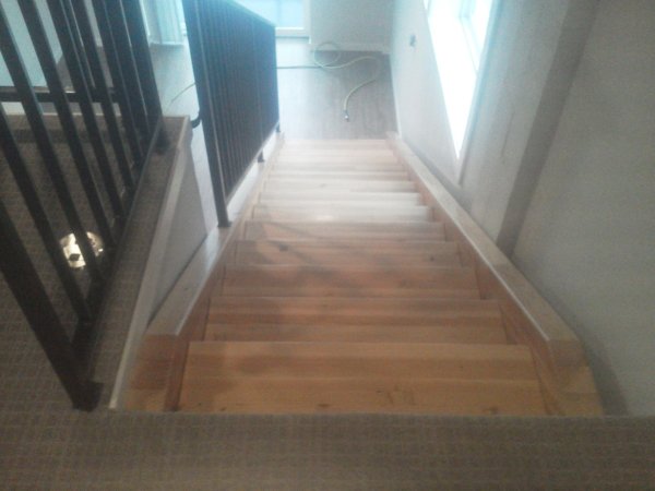 Open-Tread Beam Staircase - Image 3 by Cabe Construction, LLC